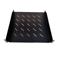 LDR Cantilever 2U Shelf, 452mm Depth, Ideal for 19" 1000mm Deep Cabinets - Black Metal Construction - Image 2