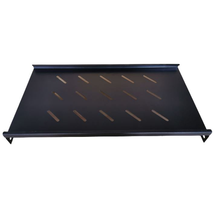 LDR Fixed 1U 350mm Deep Shelf Recommended for 19" 600mm Deep Cabinet - Black Metal Construction - Image 3