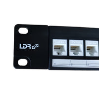 LDR 24 Port Cat6A UTP Patch Panel Rack Mount - 1U - Image 3