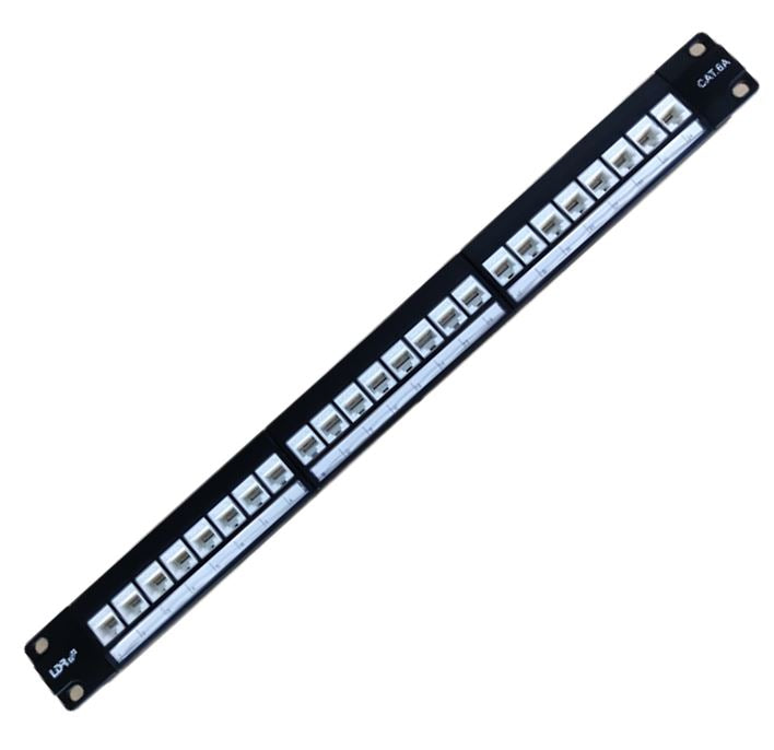 LDR 24 Port Cat6A UTP Patch Panel Rack Mount - 1U - Image 1