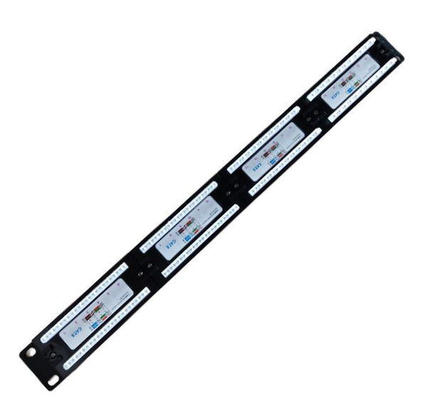 LDR 24 Port Cat6/5e Patch Panel Rack Mount - 1U