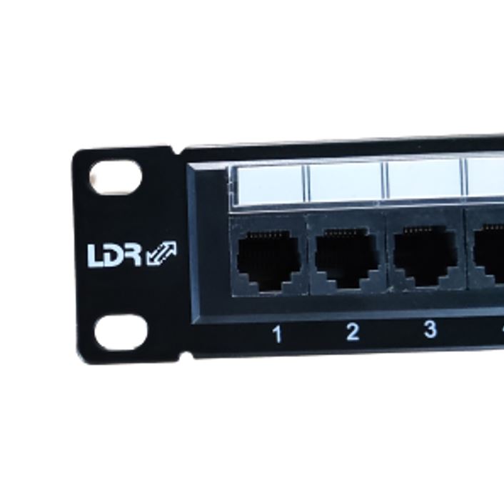 LDR 24 Port Cat6/5e Patch Panel Rack Mount - 1U - Image 3