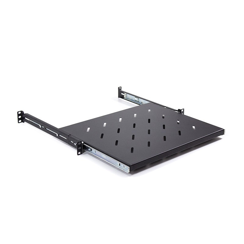 LDR Sliding 1U Shelf Recommended for 450mm to 600mm Deep Server Racks, Supports rail to rail depth of 365mm to 500mm - Image 1