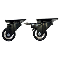 LDR 2" PP Rack Caster Wheels 2x With Brakes & 2x Without Brakes - Pack of 4 Wheels Total - Image 4