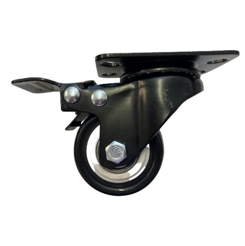 LDR 2" PP Rack Caster Wheels 2x With Brakes & 2x Without Brakes - Pack of 4 Wheels Total - Image 2