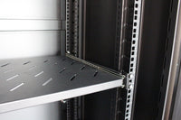 LDR Assembled 42U Server Rack Cabinet (600mm x 1000mm) Glass Door, 1x 8-Port PDU, 1x 4-Way Fan, 2x Fixed Shelves - Black Metal Construction - Image 4