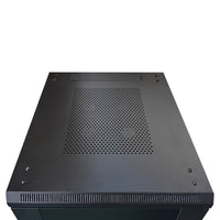 LDR Assembled 18U Server Rack Cabinet (600mm x 800mm) Glass Door, 1x 8-Port PDU, 1x 4-Way Fan, 2x Fixed Shelves - Black Metal Construction - Image 4