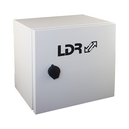 LDR Outdoor Hub, PoE Switch, Waterproof Box, IP55, Max POE 30W, 8 Port PoE, 2 SFP Ports, AC220V Main Power Input,120W DC52V, 260x280x220mm, White - Image 3