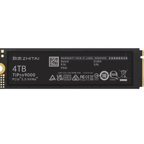 YMTC ZhiTai TiPro9000 SSD 1TB M.2 2280 YMTC Xtacking 4.0  TLC Chip PCle Gen 5 X 4.0 14,900MB/s 13,500MB/s R/W 600 TBW 5Y warranty - Image 4