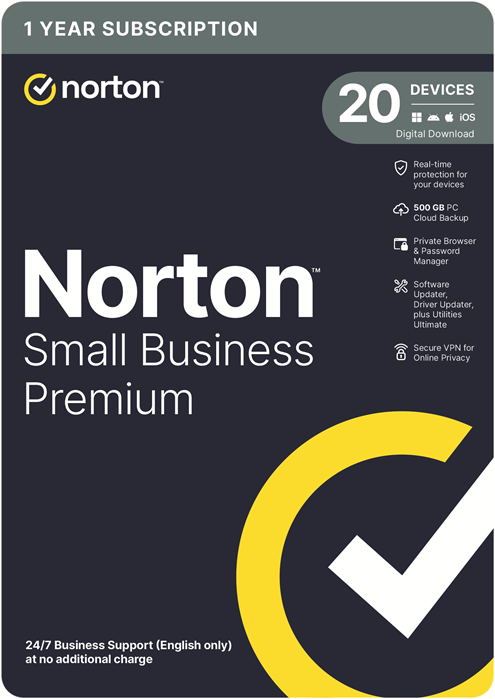 Norton Small Business Premium 500GB AU 1 User 20 Devices, 12 Months, Digital Key via Email (Available on Leader Cloud) - Image 2