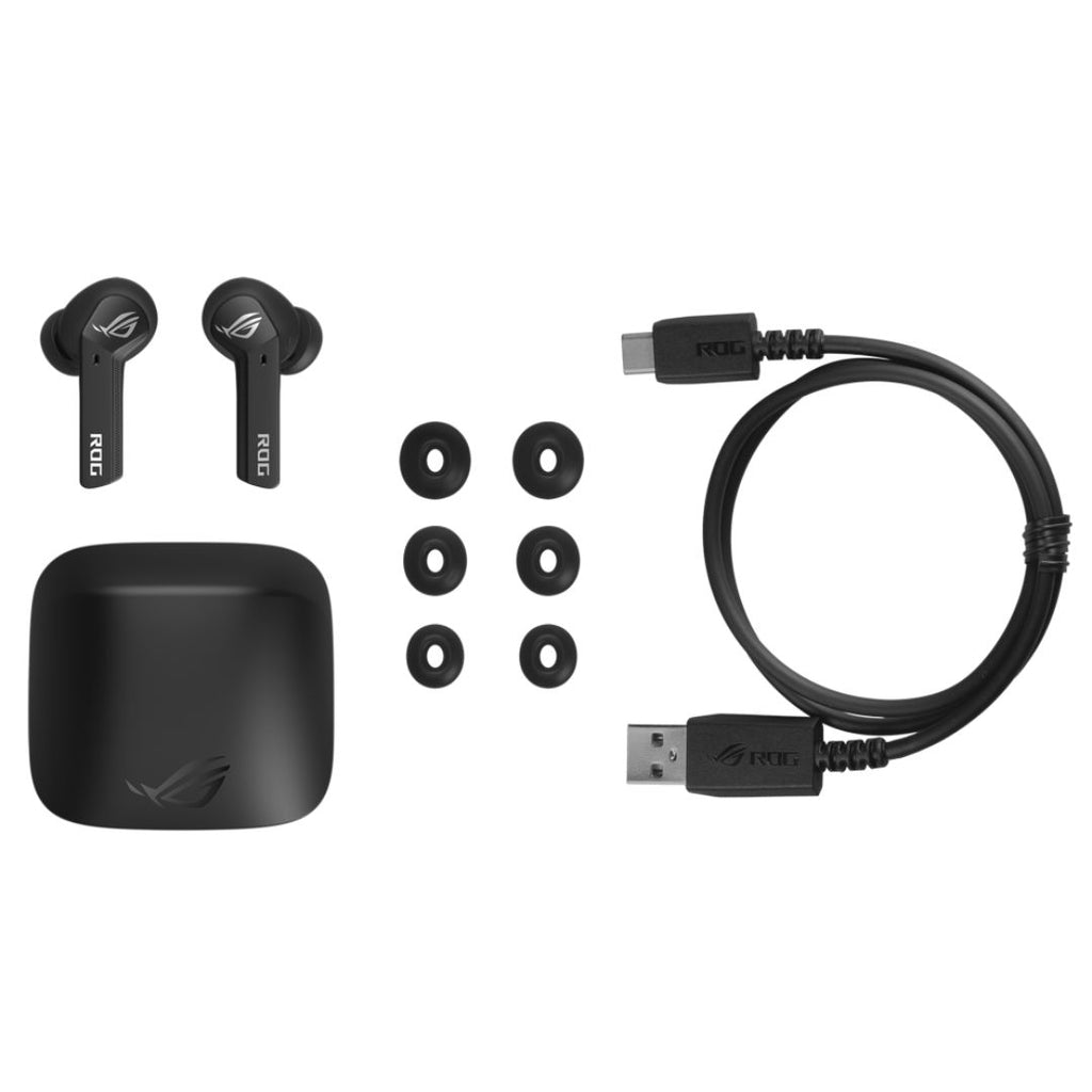 ASUS ROG Cetra True Wireless SpeedNova Black, Dual-Mode, Bone-Conduction AI Microphones, Up to 46-hour battery life, Hybrid Multipoint - Image 4