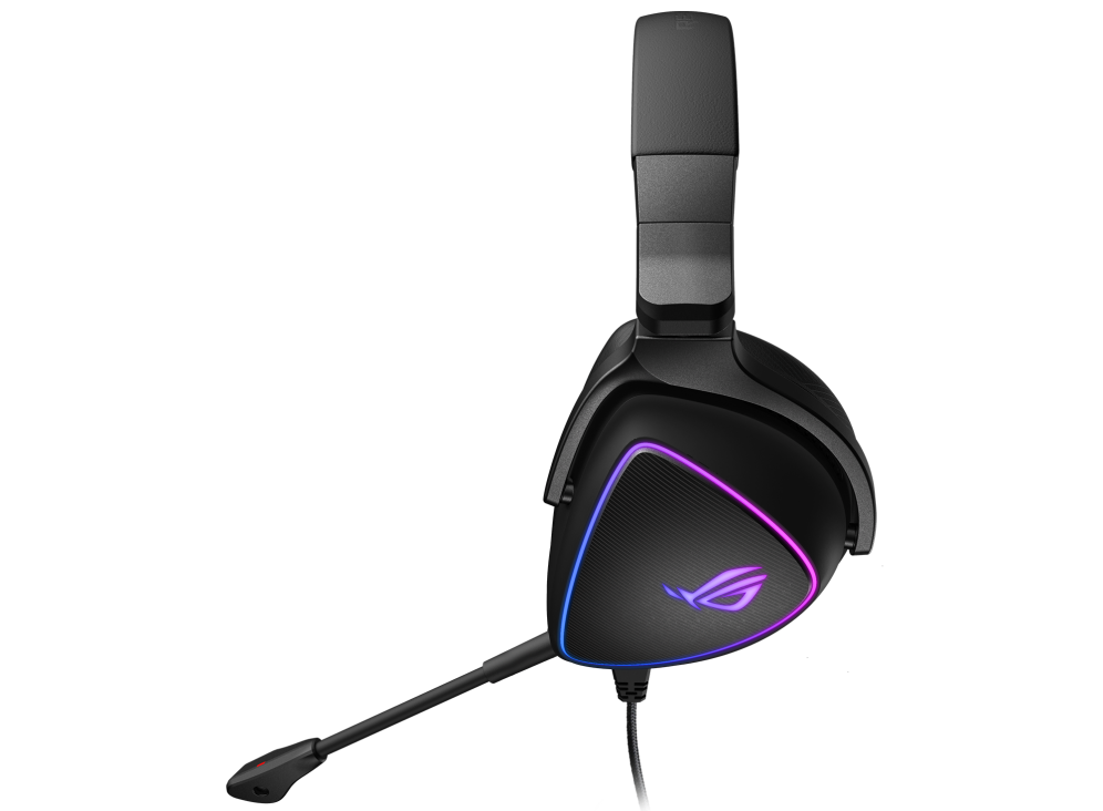 ASUS ROG DELTA S Lightweight USB-C Gaming Headset with AI noise-canceling mic, MQA rendering technology, RGB lighting, PC, Switch & PS5 - Image 2