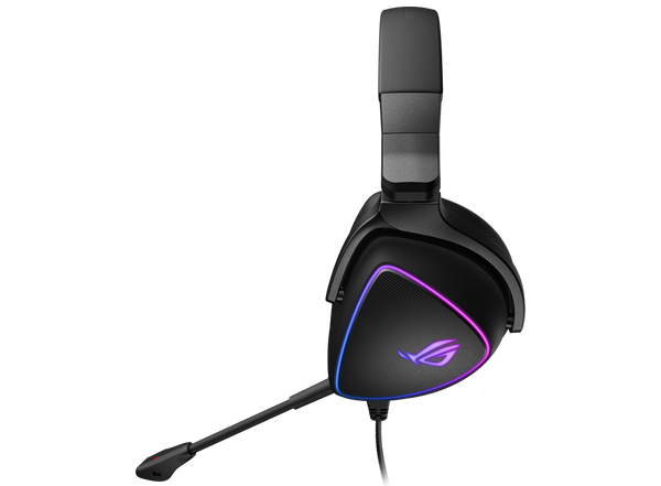 ASUS ROG DELTA S Lightweight USB-C Gaming Headset with AI noise-canceling mic, MQA rendering technology, RGB lighting, PC, Switch & PS5