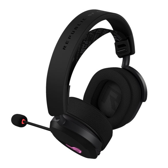 ASUS ROG Pelta Gaming Headset Black, Tri-Mode (2.4GHz/BT/USB-C), 50mm Titanium Drivers, 32Ω, 20Hz-20kHz, 10mm Mic, 70H Battery, 309g, RGB - Image 2