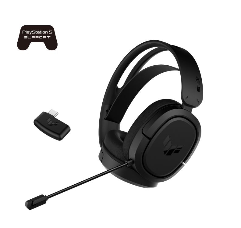 ASUS TUF Gaming H1 Wireless Headset, 40mm drivers, 60Ω, 20Hz–20kHz, 2.4GHz, USB-C/USB-A, AI mic, 15h battery - Image 5
