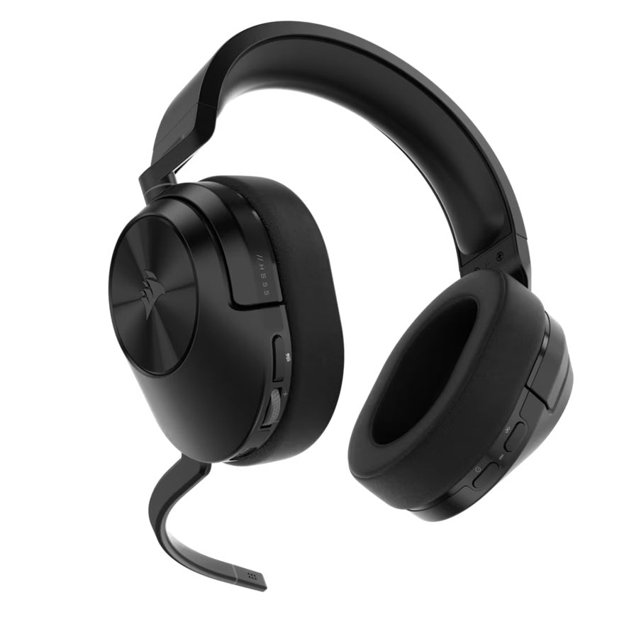 Corsair HS55 WIRELESS Gaming Headset- Carbon (AP), 50mm drivers, Dolby 7.1, wireless 50 ft, 24h battery, PC/PS4/PS5, iCUE support, omnidirectional mic - Image 3
