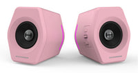 Edifier G2000 Gaming 2.0 Speakers System - Bluetooth V4.2/ USB Sound Card/ AUX Input/RGB 12 Light Effects/ 16W RMS Power Pink - Image 1