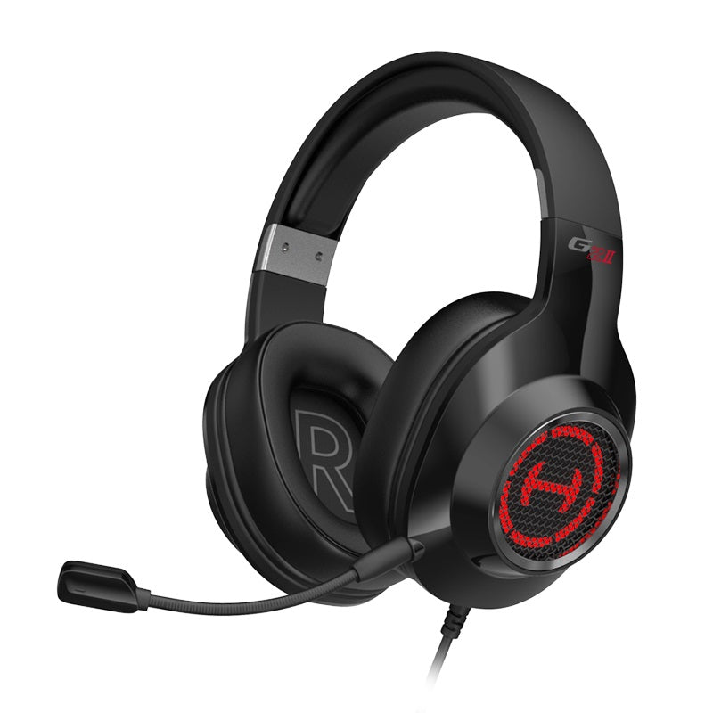 Edifier G2II 7.1 Surround Sound USB Gaming Headset with Microphone, RGB Lighting, 360 Degree Surround Sound Effects, 50mm NdFeB- Black - Image 1