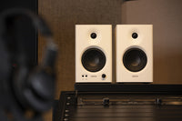 Edifier MR4 Studio Monitor - Smooth Frequency, 1" Silk Dome Tweeter, 4"  Diaphragm Woofer, Wooden, RCA TRS, AUX, Ideal for Content Creators -White (LS - Image 4