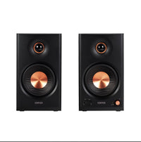 Edifier MR4.5 Black Bi-amped studio monitor with flat frequency response for honest reproduction- Black - Image 1
