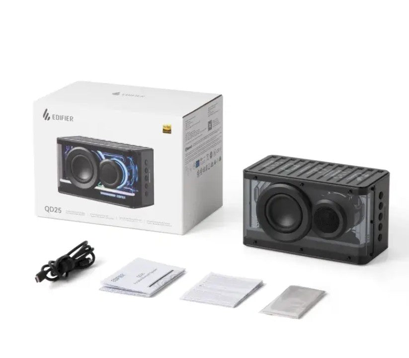 Edifier QD25 BLACK Tabletop Bluetooth Speaker - Image 4