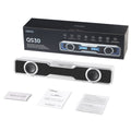 Edifier QS30 White GTM Deck Version 03 Computer / Tabletop Bluetooth Speaker 2.5W*2 (RMS) total output power Dual 2" (52mm) full-range drivers - Image 1