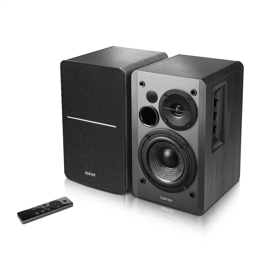 Edifier R1280DBS - 2.0 Lifestyle Bookshelf Bluetooth Studio Speakers - Optical/Coaxial, Bluetooth, Line In1, Line2, R/L: 21W+21W Black - Image 2
