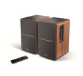 Edifier R1280DBS - 2.0 Lifestyle Bookshelf Bluetooth Studio Speakers - Optical/Coaxial, Bluetooth, Line In1, Line2, R/L: 21W+21W Brown - Image 1