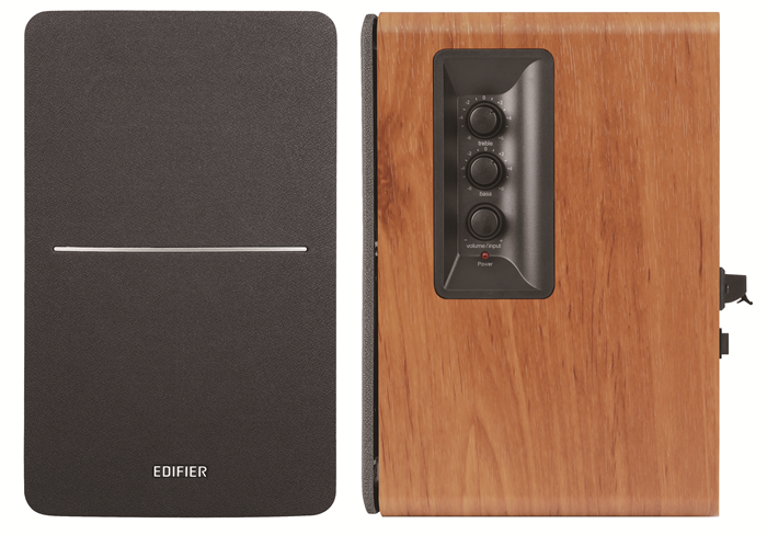Edifier R1280DBS - 2.0 Lifestyle Bookshelf Bluetooth Studio Speakers - Optical/Coaxial, Bluetooth, Line In1, Line2, R/L: 21W+21W Brown - Image 3