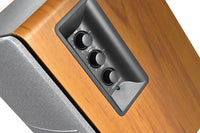 Edifier R1280DBS - 2.0 Lifestyle Bookshelf Bluetooth Studio Speakers - Optical/Coaxial, Bluetooth, Line In1, Line2, R/L: 21W+21W Brown - Image 4