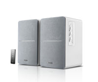 Edifier R1280T White Lifestyle Bookshelf Speakers Brown - 3.5mm AUX/Dual RCA, 42W,  MDF Wooden Enclosure - Image 1