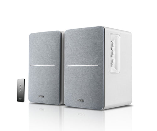 Edifier R1280T White Lifestyle Bookshelf Speakers Brown - 3.5mm AUX/Dual RCA, 42W,  MDF Wooden Enclosure - Image 1