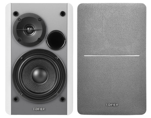 Edifier R1280T White Silver Lifestyle Bookshelf Speakers Brown - 3.5mm AUX/Dual RCA, 42W,  MDF Wooden Enclosure - Image 2
