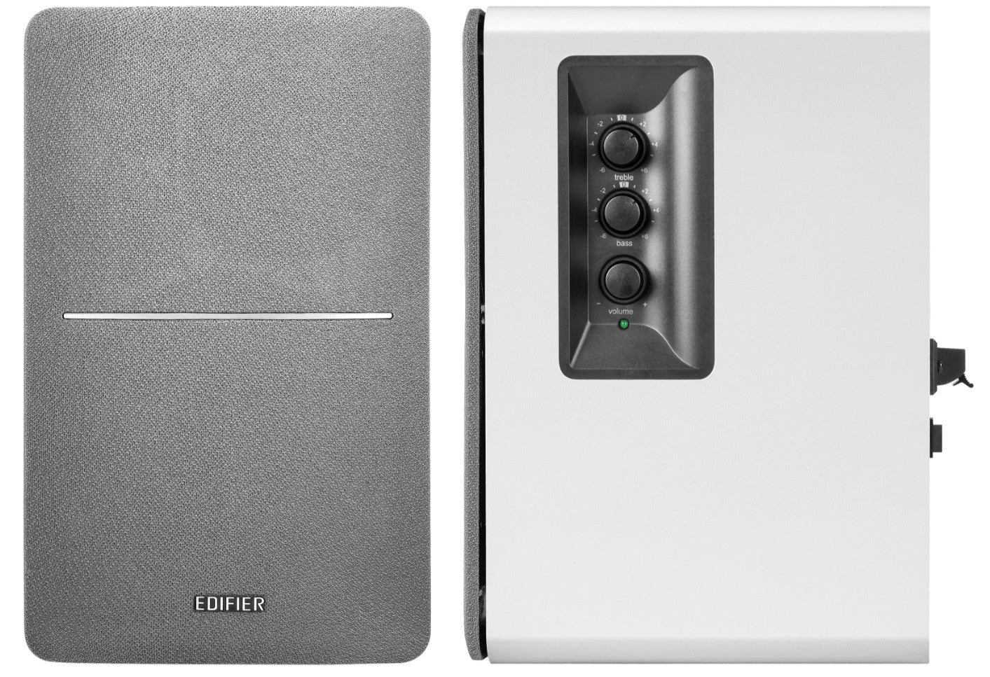 Edifier R1280T White Silver Lifestyle Bookshelf Speakers Brown - 3.5mm AUX/Dual RCA, 42W,  MDF Wooden Enclosure - Image 4