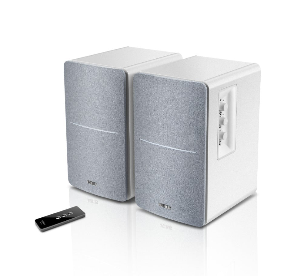 Edifier R1280T White Lifestyle Bookshelf Speakers Brown - 3.5mm AUX/Dual RCA, 42W,  MDF Wooden Enclosure - Image 2