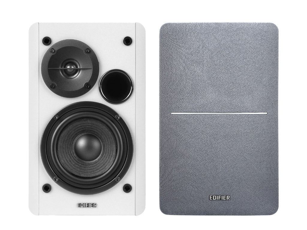 Edifier R1280T White Lifestyle Bookshelf Speakers Brown - 3.5mm AUX/Dual RCA, 42W,  MDF Wooden Enclosure - Image 3