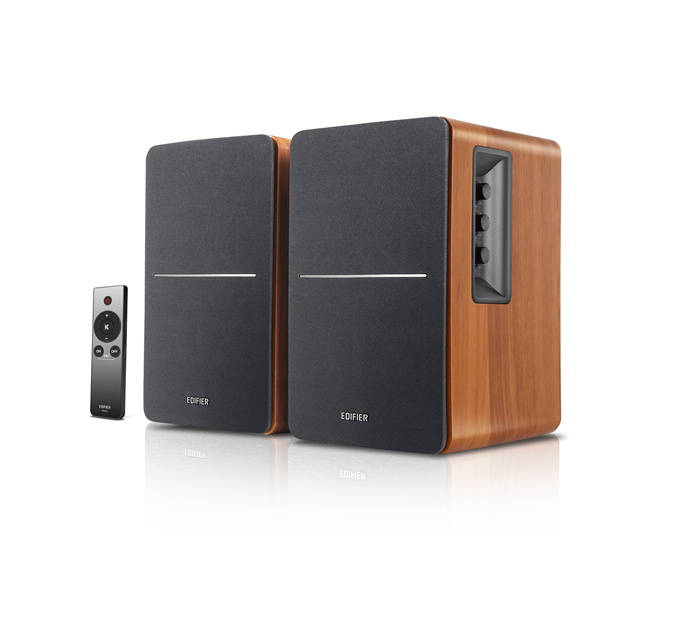 Edifier R1280Ts Multimedia 2.0 Studio Speakers - Dual RCA, Studio Quality Sound, 42W RMS, Side Panel Control, Remote Control - Image 1