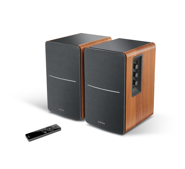 Edifier R1280Ts Multimedia 2.0 Studio Speakers - Dual RCA, Studio Quality Sound, 42W RMS, Side Panel Control, Remote Control