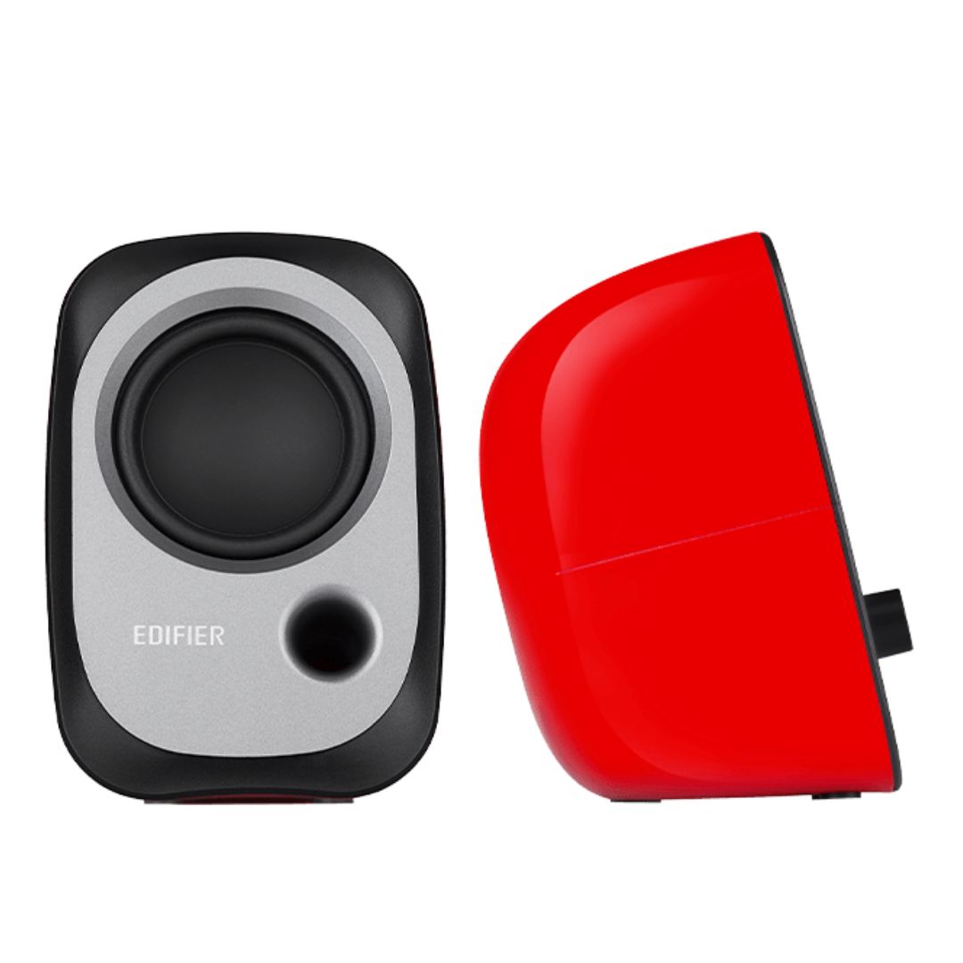 Edifier R12U USB Compact 2.0 Multimedia Speakers System (Red) - 3.5mm AUX/USB/Ideal for Desktop,Laptop,Tablet or Phone - Image 2