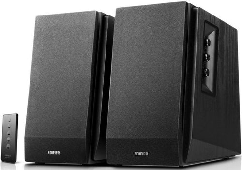 Edifier R1700BT Bluetooth Lifestyle Bookshelf Studio Speakers Black - BT/Dual 3.5mm AUX/Limited Distortion DSP/DRC/Classic Wood Finish - Image 1