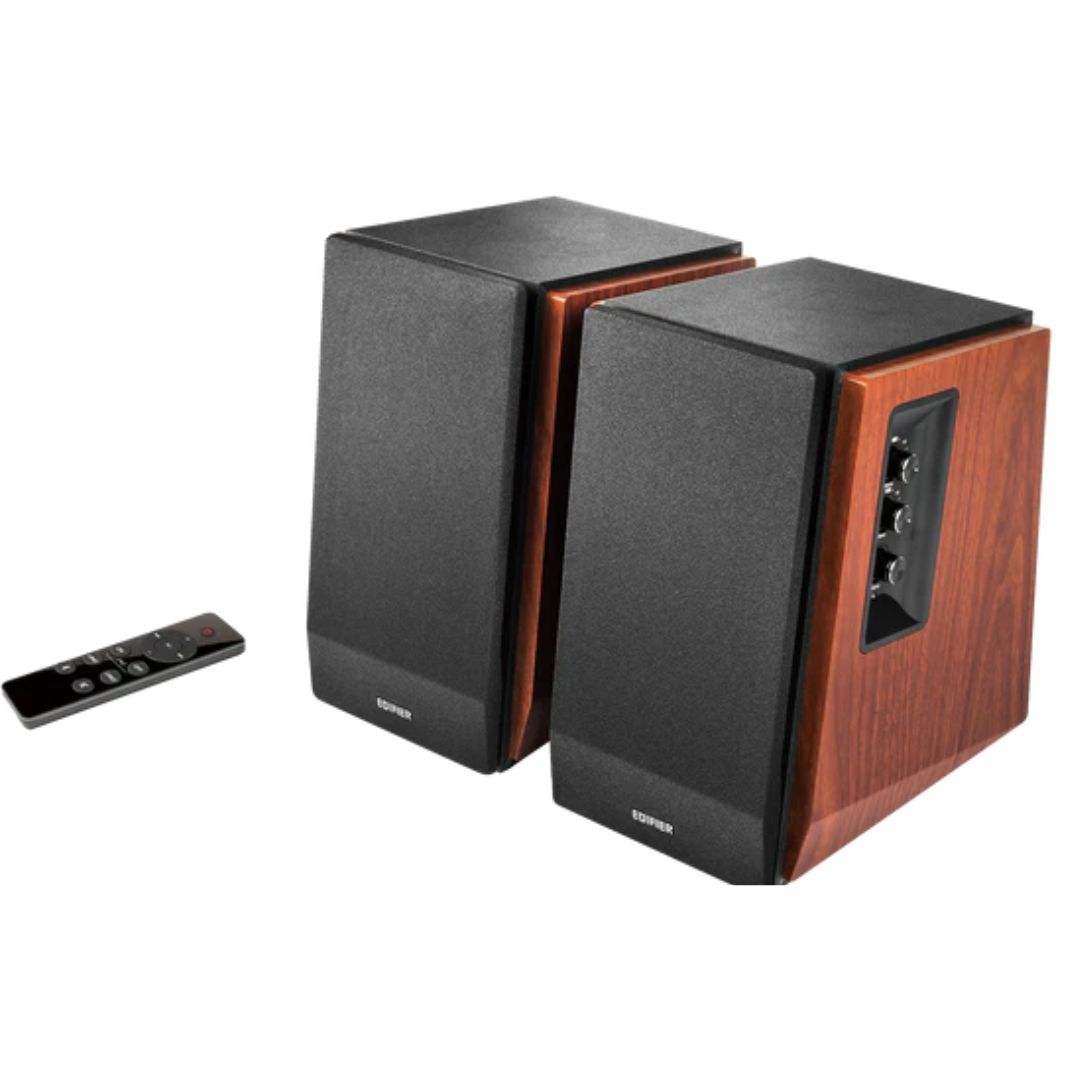 Edifier R1700BTS Bluetooth Bookshelf Speakers 66W RMS DUAL RCA INPUTS - BROWN - Image 2