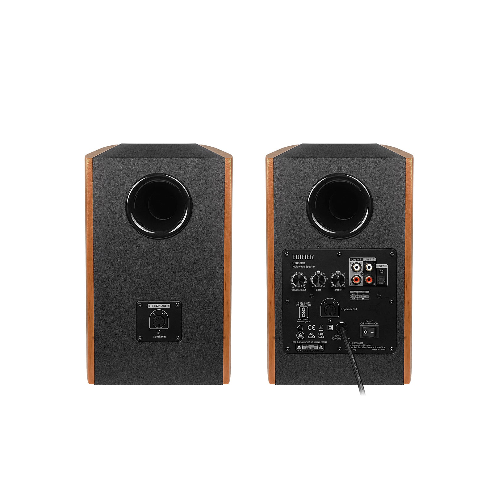 Edifier R2000DB WARMOAK Powered Bluetooth Bookshelf Speakers 25mm Eagle Eye tweeters High-gloss piano design Dual RCA Input - Image 4
