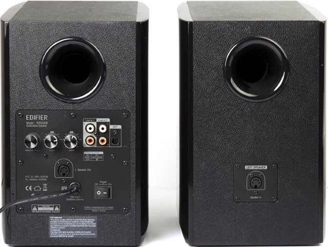Edifier R2000DB Powered Bluetooth Bookshelf Speakers 25mm Eagle Eye tweeters High-gloss piano design Dual RCA Input with Remote Easy Optical Input - Image 2