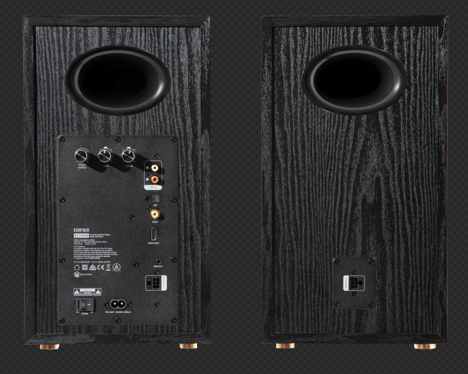 Edifier R2750DB MKII Quad Amped 3-way crossover bookshelf speakers with balanced sound and versatile connectivity-BLACK - Image 4