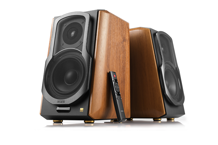 Edifier S1000MKII 2.0 Active Lifestyle Bookshelf Bluetooth Studio Speakers Brown - Image 1