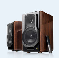 Edifier S2000MKIII 2.0 Lifestyle Active Bookshelf Bluetooth Studio Speakers - BT/AUX/Optical/Coaxial 124W RMS MDF Wood Panel - Image 1