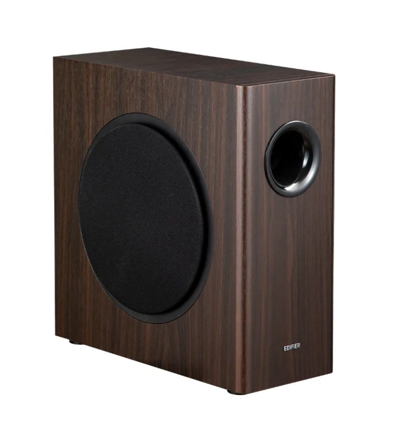 Edifier T5S-BROWN Powered Active Subwoofer Black 38Hz frequency response  MDF enclosure  Adjustable Bass and Frequency Bandwidth - Image 1