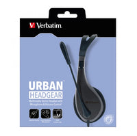 Verbatim Multimedia Headset with Microphone - 3.5mm Jack, Wide Frequency Stereo, 40mm Drivers, Comfortable Ergonomic Fit, Adjustable - Image 1