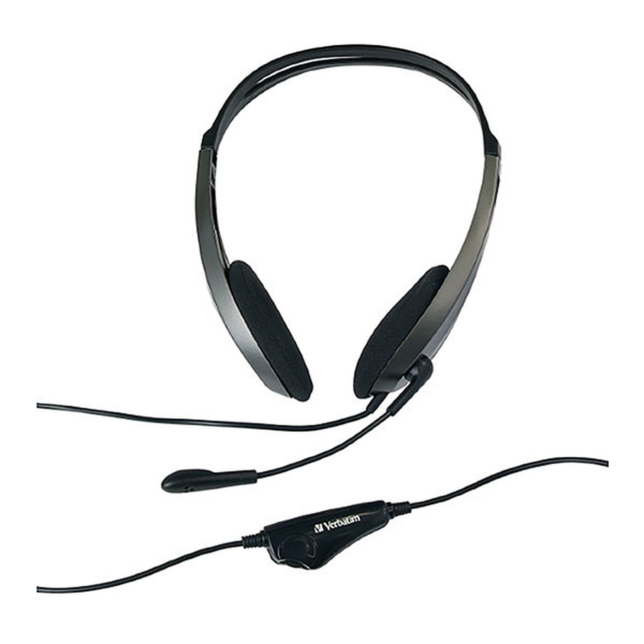 Verbatim Multimedia Headset with Microphone - 3.5mm Jack, Wide Frequency Stereo, 40mm Drivers, Comfortable Ergonomic Fit, Adjustable - Image 2