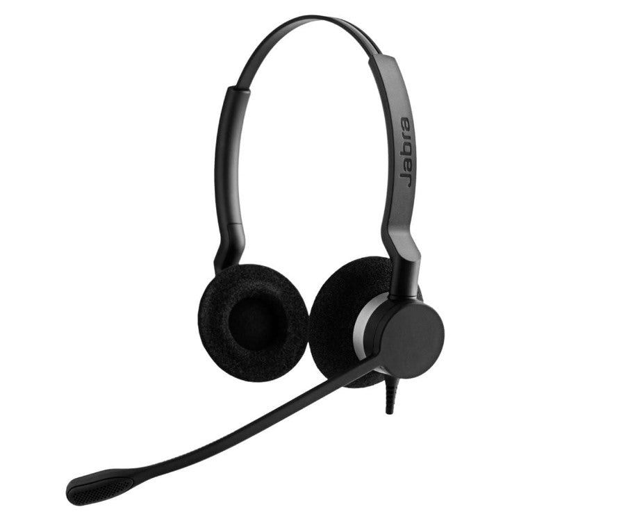 Jabra Biz 2300 Duo QD NC, All-Day Comfort, Weighs 49g, Adjustable Headband & Microphone, Noise-Cancelling Microphone, HD Voice, Control Unit - Image 1
